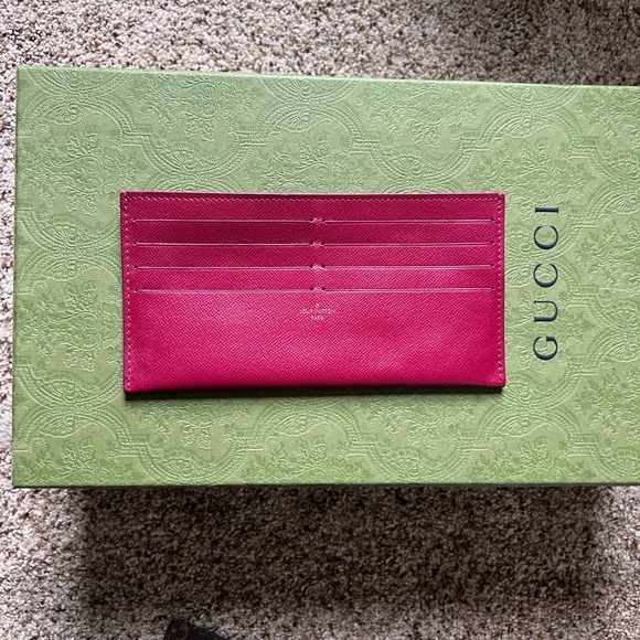 Louis Vuitton Calfskin Felicie Card Holder Insert Fuchsia - Picture 2 of 3